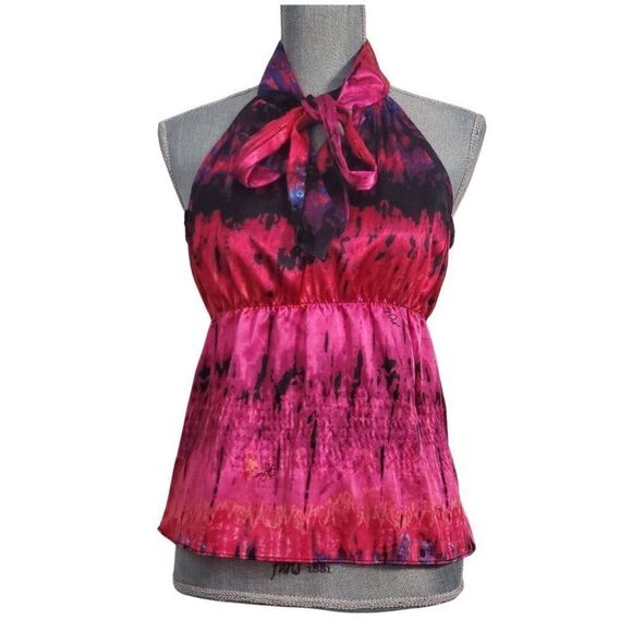 YK2 Baby Phat Womens Satin Halter Neck Top Small GUC - Picture 3 of 8
